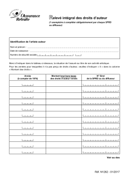 elev&eacute; int&eacute;gral des droits d`auteur