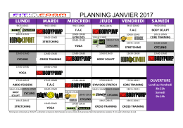 planning - Fit`n Form