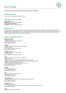 Informations sur le produit