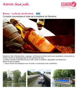 Bateau - La Route du Geni&egrave;vre Croisi&egrave;re comment&eacute;e et visite