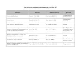 Liste des réferents handicap des cabinets