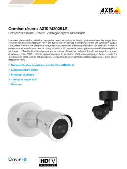 Caméra réseau AXIS M2025-LE