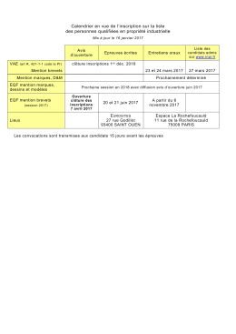 T&eacute;l&eacute;charger le calendrier des examens (pdf - 12 Ko)