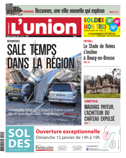 Bezannes, une ville nouvelle qui explose pages 4 et 5 MONSTRES