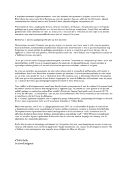 Cécile Helle Maire d`Avignon