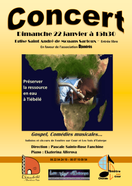 Dimanche 22 janvier à 15h30