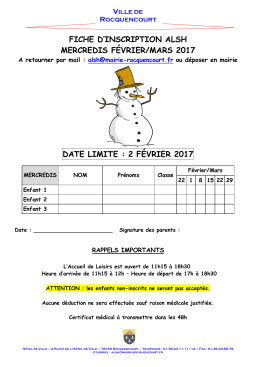 T&eacute;l&eacute;charger la fiche d`inscription