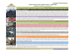 Programme - Université Paris