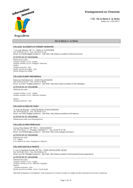 Enseignement en Charente - Centre information Jeunesse Angoulême
