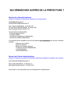 qui démarcher auprès de la préfecture