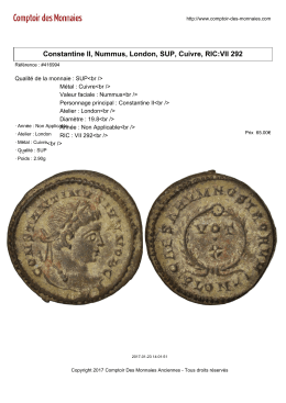 Constantine II, Nummus, London, SUP, Cuivre, RIC:VII 292