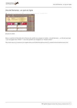 Version PDF - Arrête ton char