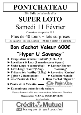 pontchateau - Loto
