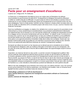 Pacte pour un enseignement d`excellence