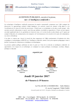 Jeudi 19 janvier 2017