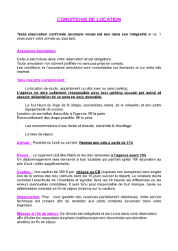 CGV - Agence Rene Oltra