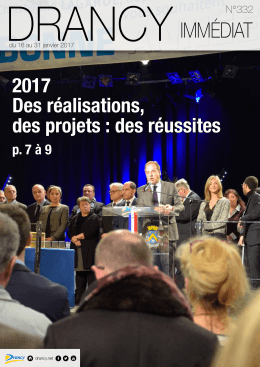 2017 Des r&eacute;alisations, des projets : des r&eacute;ussites