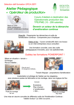 Plaquette attelier PHI op&eacute;rateurs