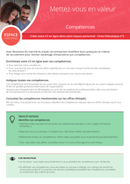 Mettez-vous en valeur