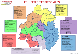 LES UNITES TERRITORIALES