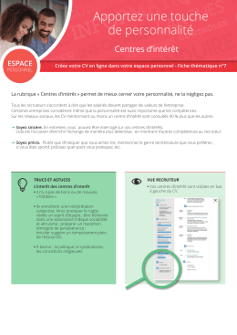 Apportez une touche de personnalit&eacute;