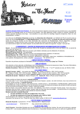 Keleier N-03-2017 du mercredi 18 janvier