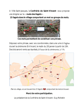 route des fagots ». - Ville Saint Jacques