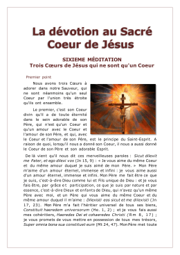 le culte du sacré-coeur