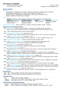 CV en PDF - Alexandre Le Clainche