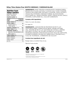 Nutrition Facts Valeur nutritive