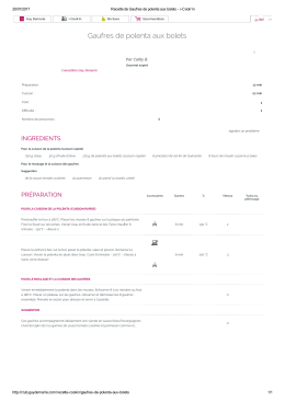 Gaufres de polenta aux bolets