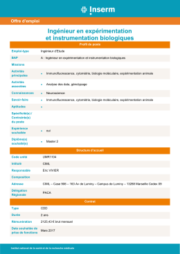 ie eep ime io et instrumentation biologiques