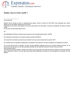 Aidez moi &agrave; m`en sortir