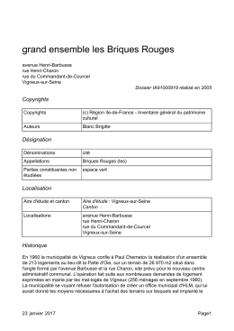 grand ensemble les Briques Rouges