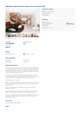 Magnifique appartement en duplex 110 m2 &agrave;