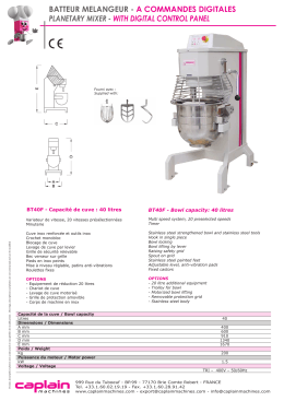 batteur melangeur - Caplain Machines