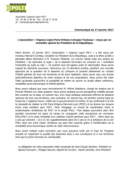 L`association re&ccedil;ue par un conseiller sp&eacute;cial du Pr&eacute;sident de la