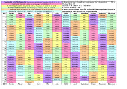 gardes 2017 - Pharmacie des fontanilles