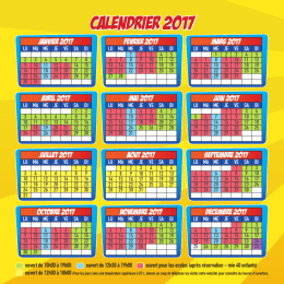 calendrier 2017