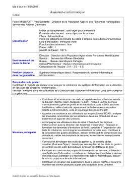 17-019 DPAPH Assistant informatique - Seine-Saint