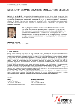 nomination de marc grynberg en qualite de censeur