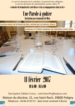 Formation des accompagnateurs dans la foi