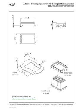 Adapter (Befestigungsrahmen) für 9