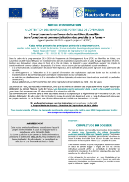 Notice 04.02.01 16-2017 - L`Europe s`engage en Nord