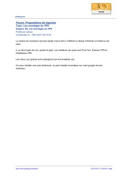 Forum: Propositions de logiciels