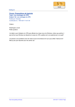 Forum: Propositions de logiciels