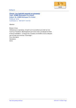 Forum: Les logiciels payants en giveaway