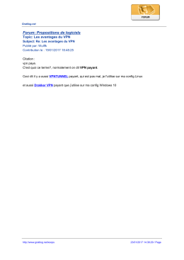 Forum: Propositions de logiciels