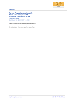 Forum: Propositions de logiciels