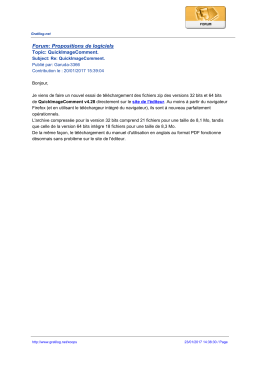 Forum: Propositions de logiciels